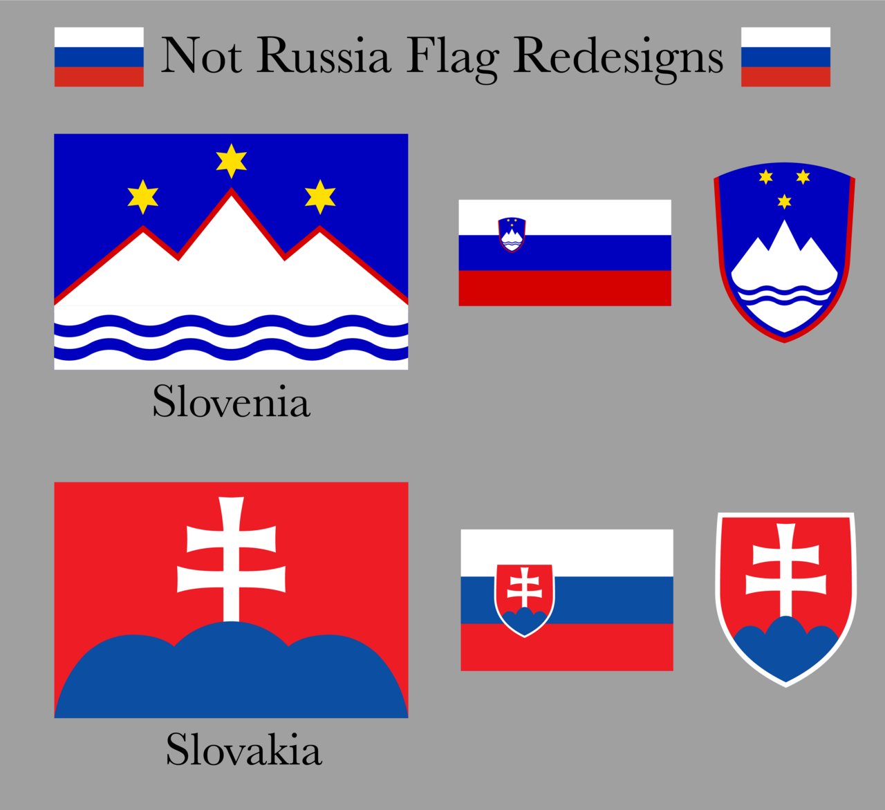 The best of /r/vexillology — Slovakia and Slovenia Flag Redesigns from...