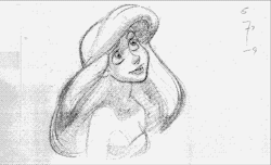 Lospaziobianco: 1) The Little Mermaid Pencil Test By Glen Keane   Via Diehard-Disney