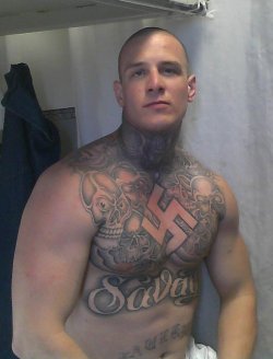 Ss-Skinheadslave106-220-651:  Aysskin:  Perfect Proud Nazi  (Via Tumbleon) 