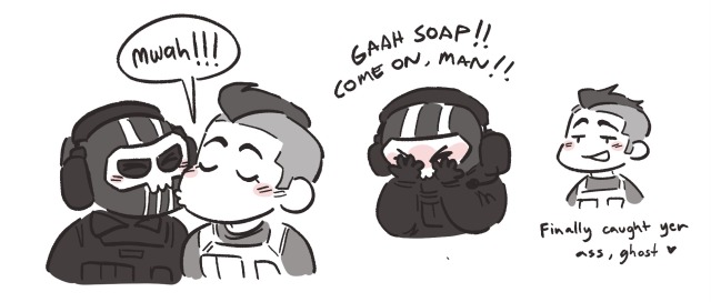 artisticmaniacwithapen:some lil ghostsoap comics i did!! 