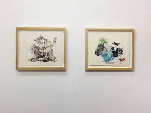 Some shots of my solo show “Jelly Time “ at the Giant Robot gallery Los Angeles~ Almost sold out aga