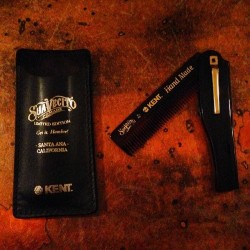 suavecitopomade:  #Suavecito #Pomade X #KENT #handmade folding comb with #leather pouch. Available 2-28-14 #GetItHombre  I want this!!