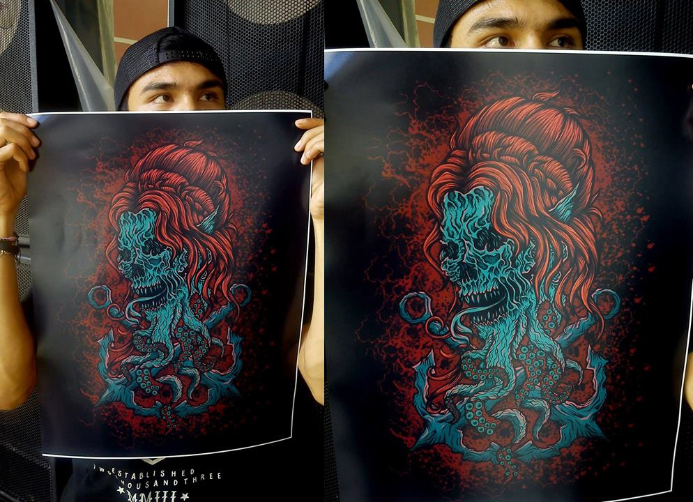 brutalgeneration:  EIDEL (available for print) 42x59cm 6 colors on black. 300dpimessage