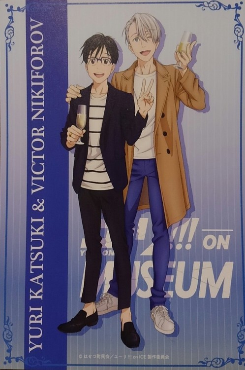 lucycamui:  ユーリ!!! on MUSEUM  • Yuuri and Victor audio guide has Yuuri progressively getting drunker on champagne as you move through each section  • Yuuri lets his fanboy loose in the section featuring Victor  • Yuuri’s collection of Victor