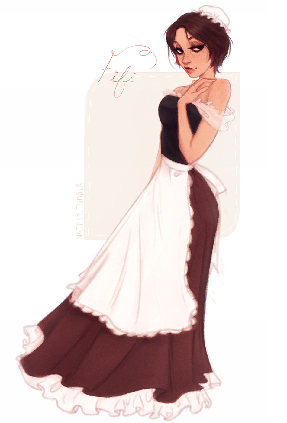 Sleepy — Scribbled human fifi the feather duster from...