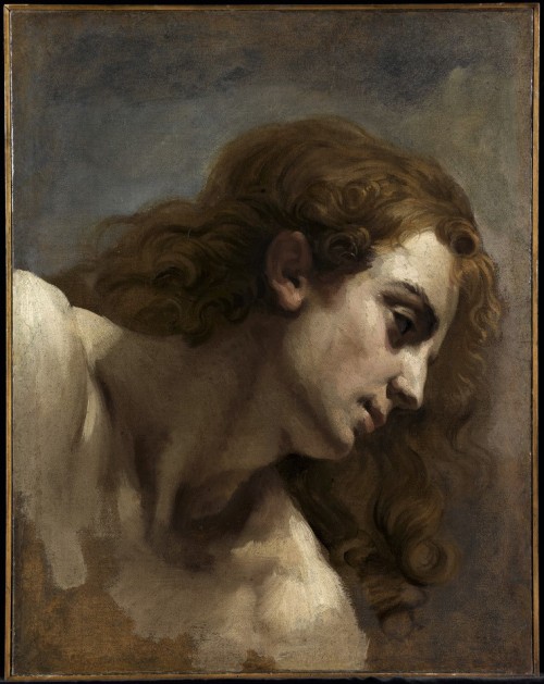 pipouch:  Théodore Géricault : “Tête de jeune homme”, étude. 