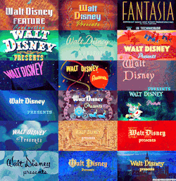 mickeyandcompany:  Disney movies   title cards