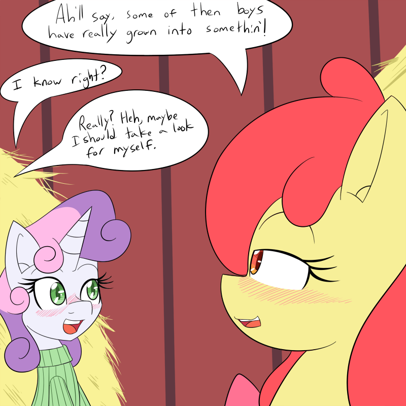 pervertedcmc:  Scootaloo’s thoughts in the last panel: Well, this was unexpected…and