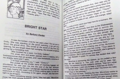 A photograph of two pages from the magazine "LSF", showing a story entitled "Bright Star"