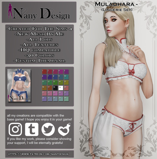 Muldhara (Lingerie Set)Base Game Compatible*For Females T / A / YA*Outfit Type:01-Coat (Hat Slot) /0