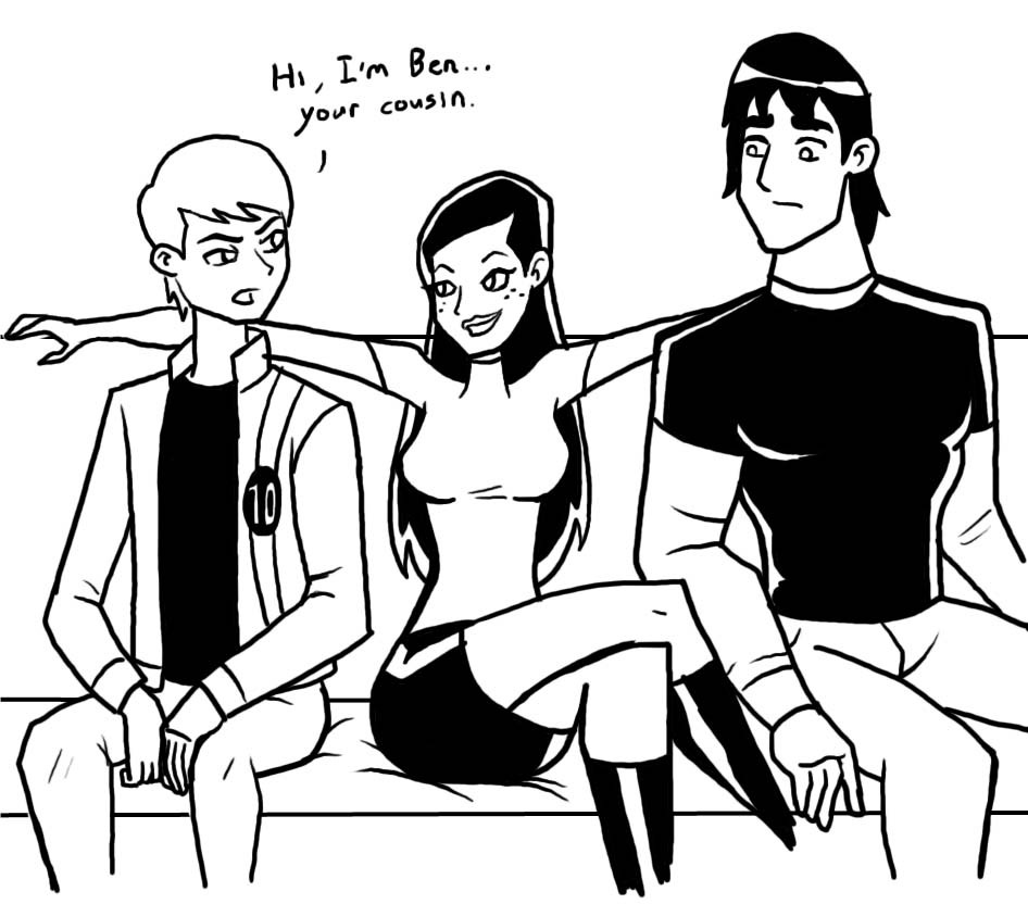 chillguydraws:  I mean she’s only Gwen’s cousin…..right? This might only be