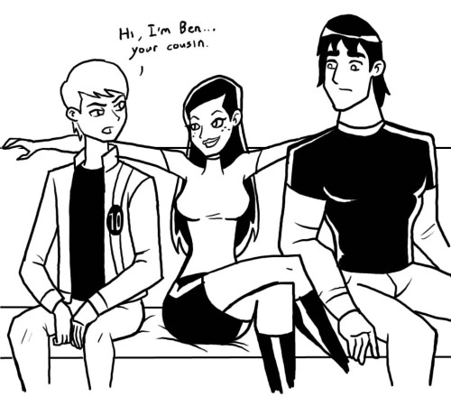 chillguydraws:  I mean she’s only Gwen’s cousin…..right? This might only be funny to me.  oh yea~ < |D’‘‘