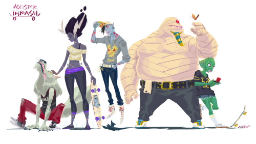 vinceaparo:These are some character designs that I’ve been kickin around for a personal projec