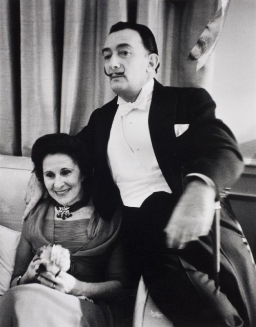 icphoto:From the ICP Collections: Alfred Eisenstaedt, Salvador Dalí and wife attending New Year’s Ev