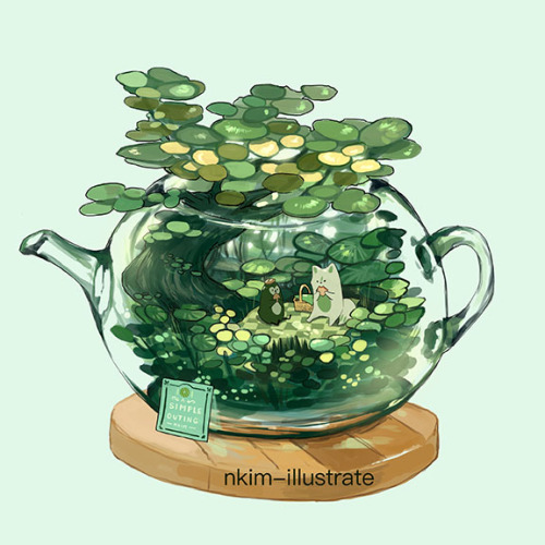 nkim-doodles:More Terrarium Teapots!