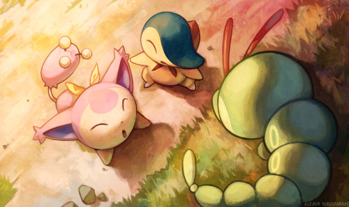 here is some fanart for the PMD reboot I did a few months ago. I promised myself I’d keep playing po
