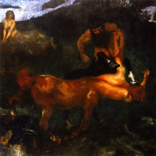 Fighting Centaurs by Franz Stuck1894oil on canvasStädel Museum, Frankfurt 