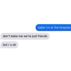 How The Chain Would React To An Im At The Hospital Text: