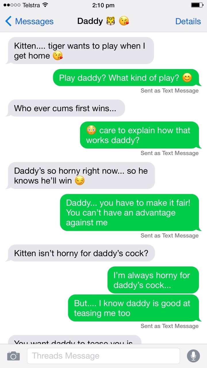 Daddy and kitten