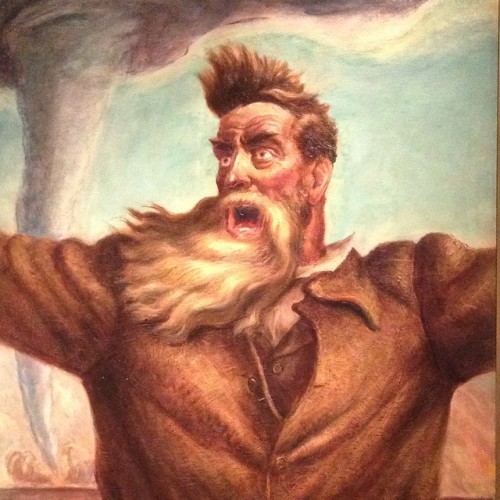 Portrait of John Brown by John Steuart Curry, from yesterday’s visit to the Met. Wotta beard.