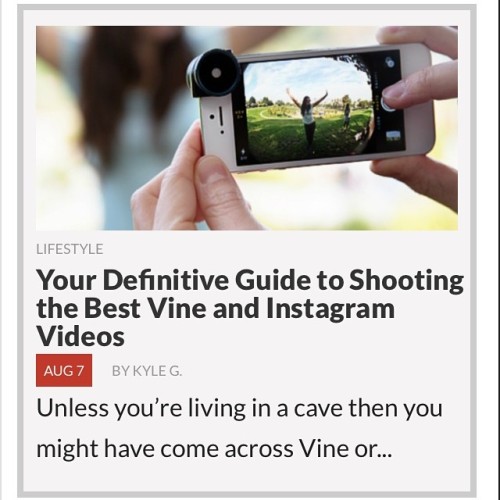 Whether you’re already a pro or just starting to join the bandwagon, you might find our guide for shooting the best Vine and Instagram videos very helpful. Head now to bonafidepanda.com 