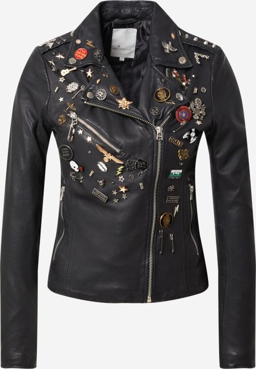 black biker jacket