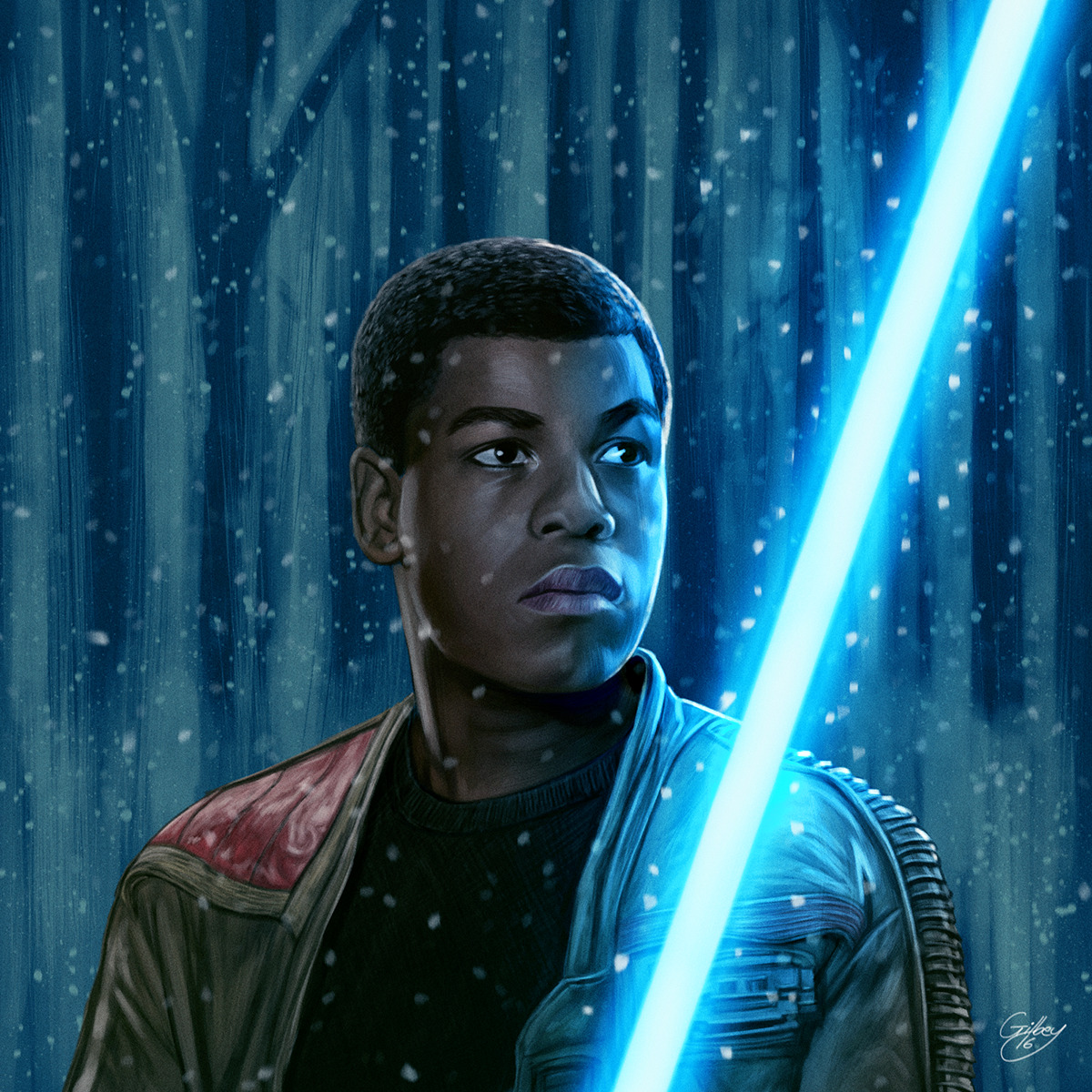 imthenic:  Star Wars: The Force Awakens Portraits by Sam Gilbey 