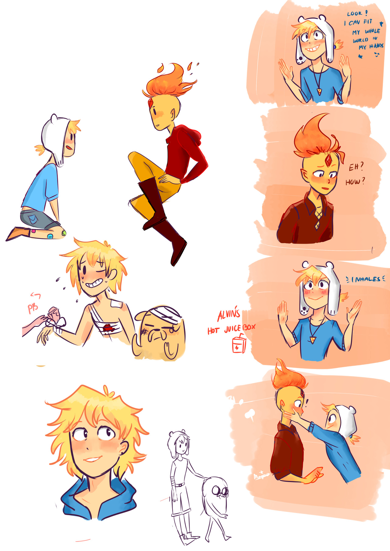 Talk to me about ships — spac3-noodl3s: i love finn and flame