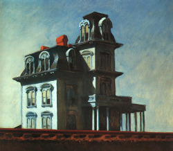 theartgeeks:  House by the Railroad ~ Edward Hopper 