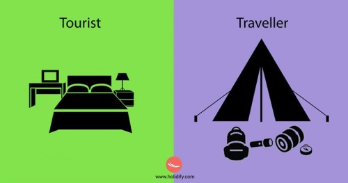 machine-dove:  skeletonmug:  machine-dove:  mymodernmet:  Minimalistic Cartoons Reveal Differences Between Tourists and Travelers  Wow.  This is some serious elitist (and ableist) bullshit right here  fuck that ablesit elitist bullshit. Like for real.