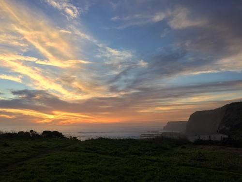 Beautiful #sunset tonight after an afternoon at the #tidepools ‍ #Californiacoast #davenport #mi