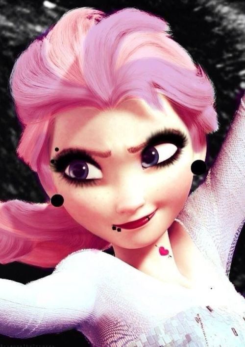 firequeensrules:  Elsa’s alternative looks :) 