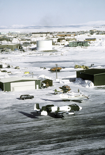 neffelo:  bloodymagnum:  Fairchild Republic A-10 Thunderbolt II / Warthog   The A-10 is being used during exercise Cool Snow Hog ‘82-1. Photographer’s Name: SSGT Bill Thompson. Location: KOTZEBUE AIR STATION. Date Shot: 3/8/1982. Date Posted: unknown.