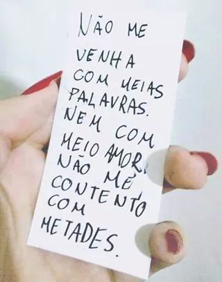 Palavras de um anjo caído..