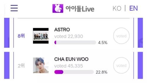[#AR_ANNOUNCEMENT] Vote for ASTRO and Eunwoo for AAA Popularity Award (1st Vote)  Astro - under Idol
