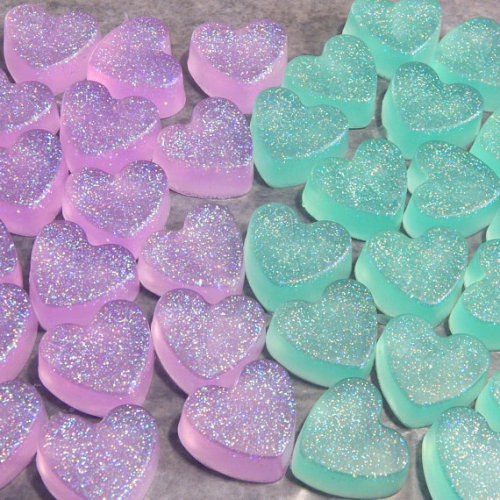 lilac-soap: Mini Heart Soap