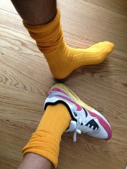 rugbysocklad:  My footy socks today! 