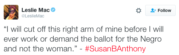 the-movemnt:  As Susan B. Anthony’s name trends on Twitter — and as people blanket