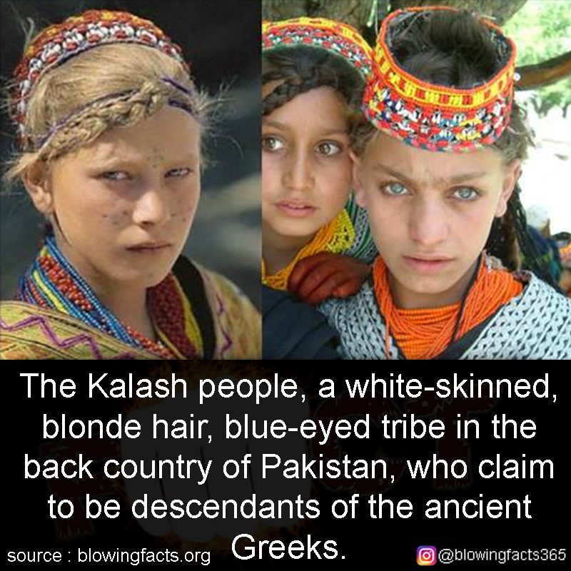 Facts That Will Blow Your Mind The Kalash People A White Skinned Blonde Hair