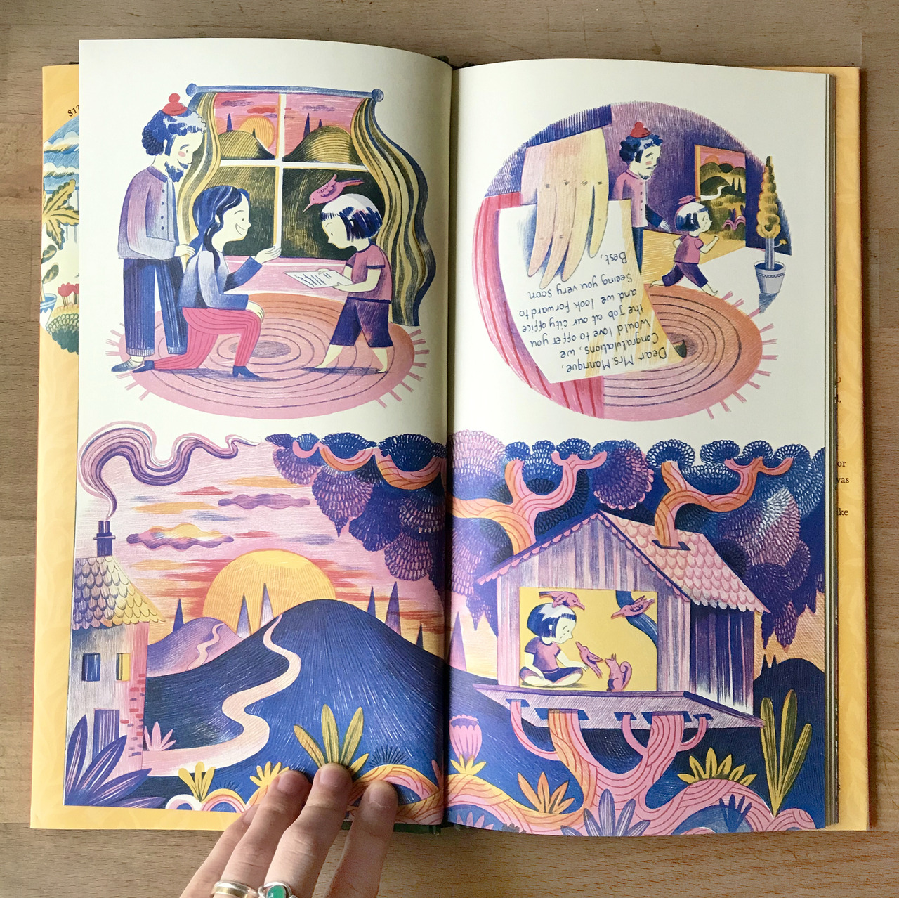 Spread from my wordless book ‘The balcony’ out now! published by Paula Wiseman books/Simon & Schuster.