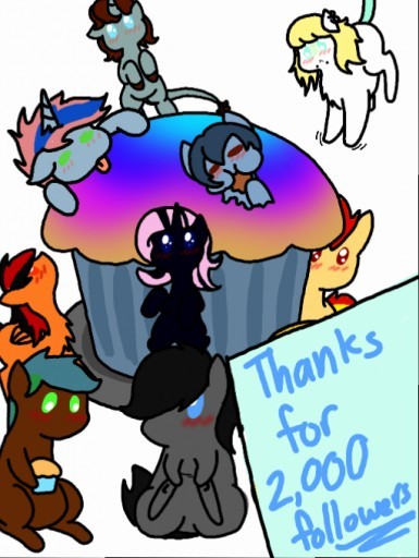 askrainbowmelodyandfezdash:  arts-and-fanarts:  pinkamena46:  ask-sonatadusk:  Due to some things, I had to finish the milestone without drawing everypony that wanted to be in it, sorry. But thank you everyone that is following me, I love everypony!!