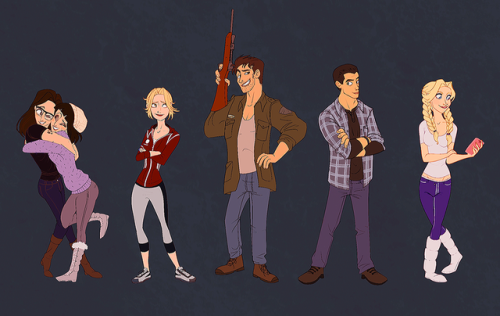 fancyh-art: Until Dawn PlayersThose friends who hate each other from Until Dawn… and also the analys