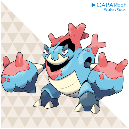fantasticfakemon:  Krubble —&gt; Krabboul —&gt; Capareef Water, Water,