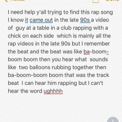 I hope someone knows this rap song!!!  It’s