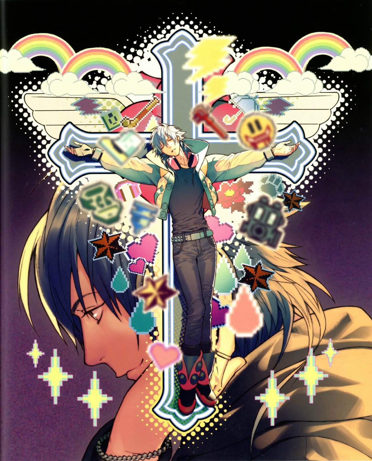 shizochka:  DRAMAtical Murder re:code Official Visual Fanbook Scans: 肉山大國王