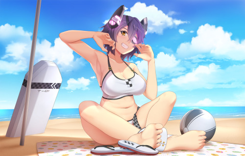 Porn photo moepig:  「SUMMER TIME!」/「モチ+」のイラスト