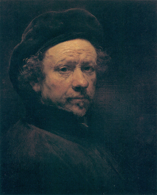 Self-portrait with Beret and Turned-up Collar (1659), Rembrandt van Rijn