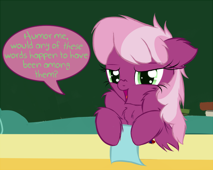 cheerilee-s-chalkboard:  &ldquo;A Watched Mouth Never Soils&rdquo; (A.K.A.