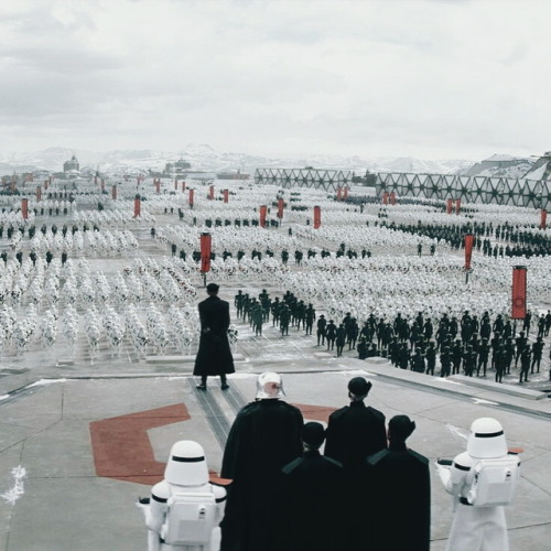 The cold represents the heart of the followers on the dark side and red represents the blood of all 