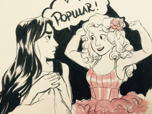 bevsi:  Inktober day 10. Wicked 🌸🌿 
